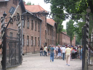 Main walking entry to Auschwitz