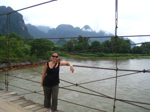 Laos - Vang Vieng Vanessa Bridge