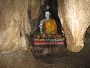 The Golden Buddha - deep in the cave
