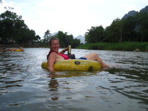 Crusing down the Mekong River with a Beer Lao...so tranquil!