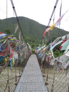 First bridge to reach the 4-story temple