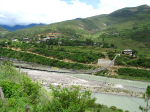 Longest suspension bridge in Bhutan