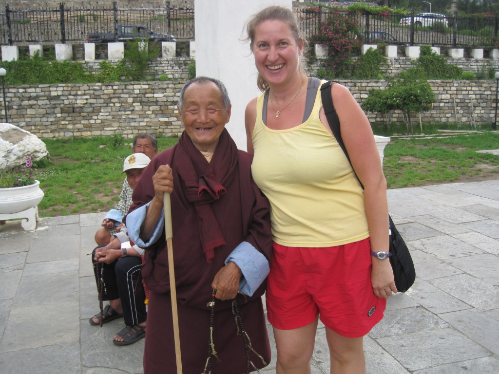 The little old man that touched my knee and told me I could "Beat up Mark and Pema" as I had strong legs