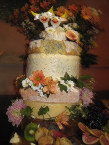 Most delicious 6 layer "cheese" cake at the wedding.  Loved it!