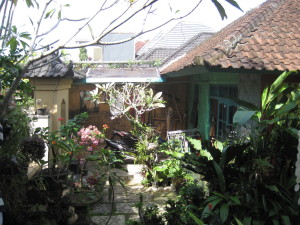 Ketut's home garden patio