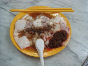 Shrimp with rice flour noodle