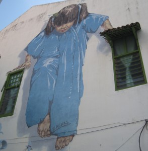 Kungfu Girl - Giant on the side of a large building