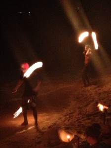 Fire entertainers in Ko Tao