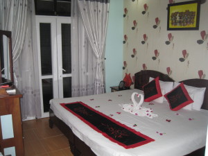 First hotel room in Hoi An