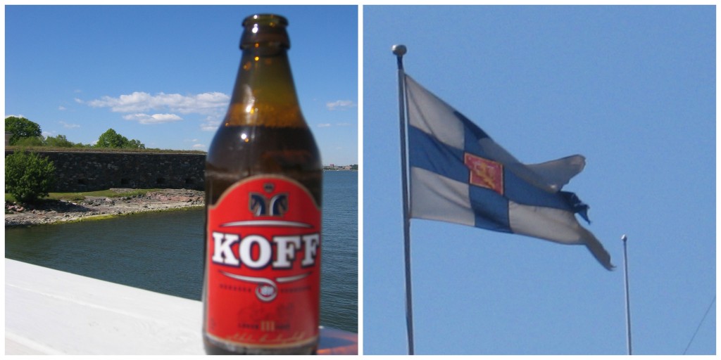 Finland's Beer and Flag