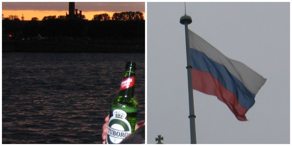 Russia's Beer and Flag