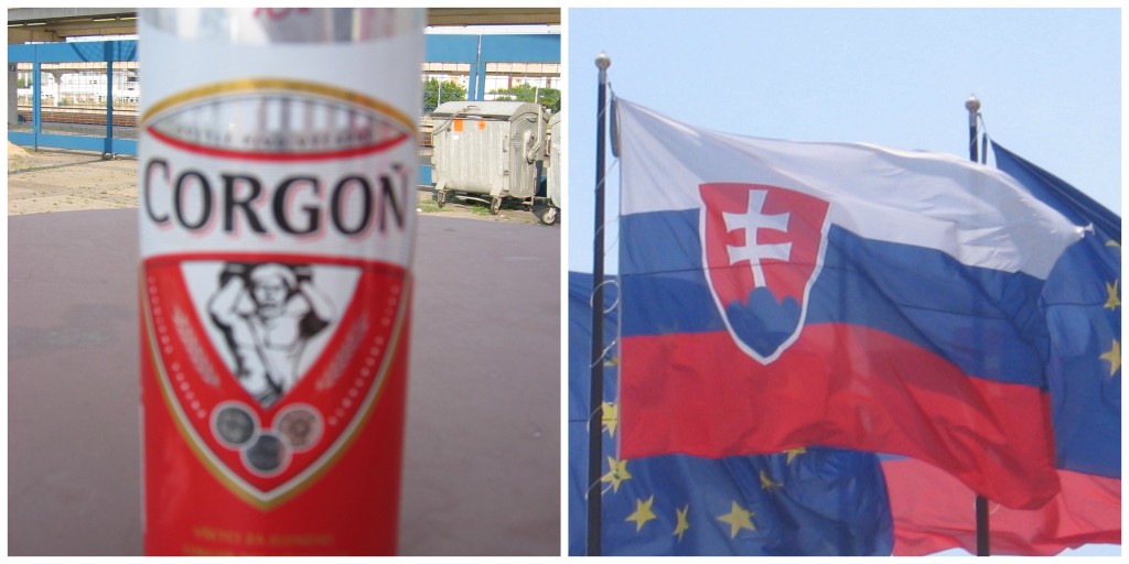 Slovakia's Beer and Flag