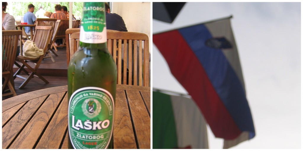 Slovenia's Beer and Flag