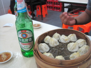 China's local beer with heavenly soup dumplings
