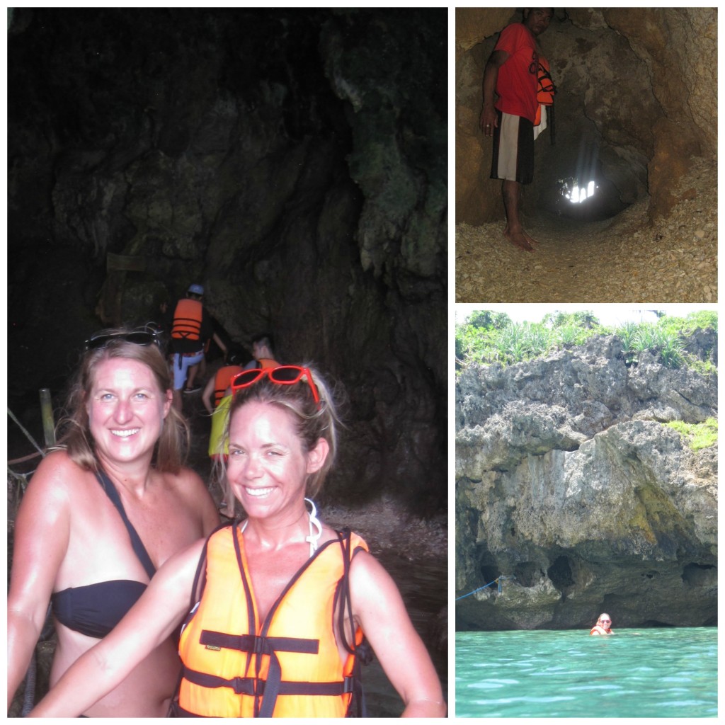 The little tunnel/cave we crawled through to reach the swimming area