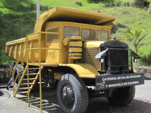 One of the trucks used in the mine