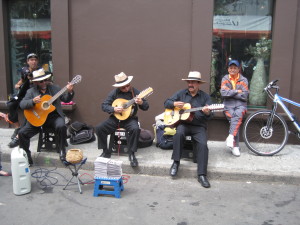 Local musicians in Usaquen