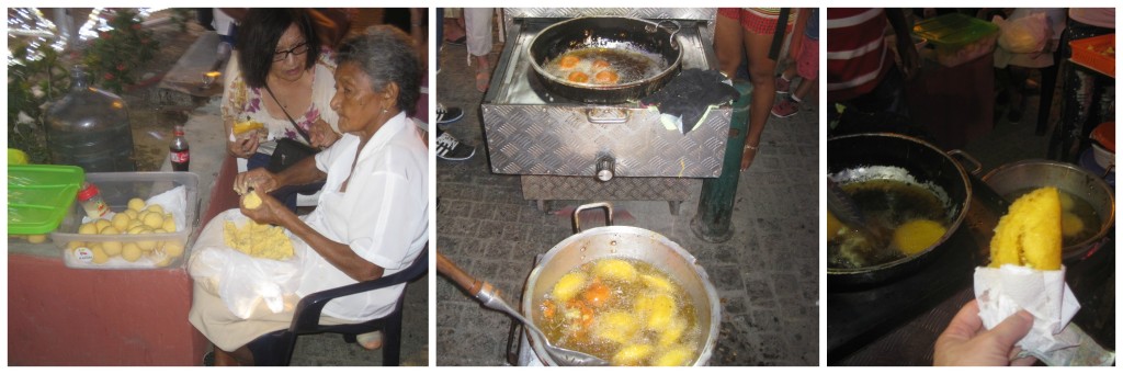 Little grandma making empanadas in one of the plazas.  They were delicious!