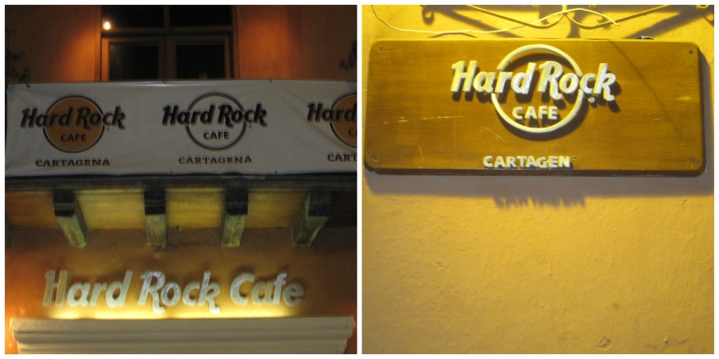 I haven't seen a Hard Rock Café in years, but it was alive and hopping in Cartagena