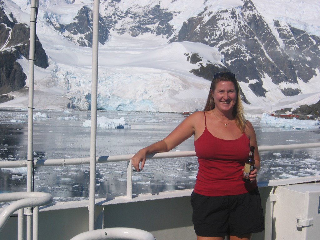 When else can you drink a beer in Antarctica in shorts and a tank top?