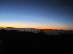 Before Sunrise at Haleakalā Volcano