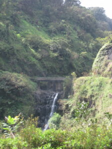 One of many waterfalls along the drive