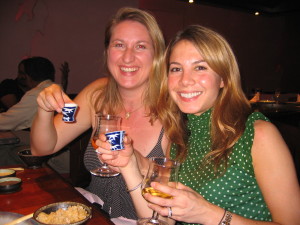 Amber and I at our first International Benihana - we went many times in San Francisco